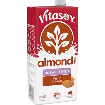 Vitasoy Unsweetened Almond Long Life Milk UHT 1L