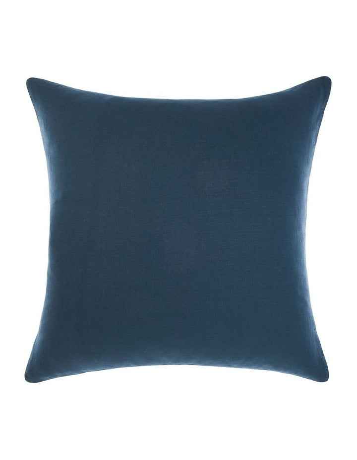 Nimes Washed European Linen Sheet Set In Navy