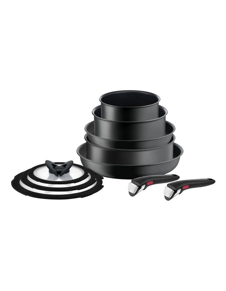 Ingenio Ultimate Induction Non-Stick Cookset 10 Piece in Black