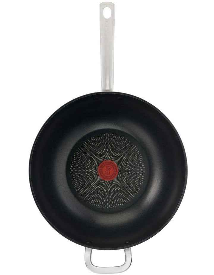 Specialty Premium Hard Anodised Induction Non-Stick Wok with Lid 32cm in Black