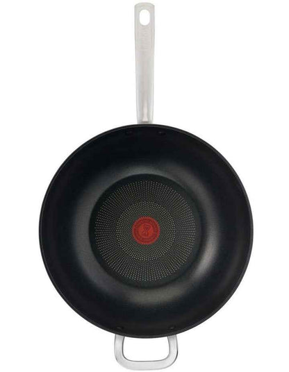 Specialty Premium Hard Anodised Induction Non-Stick Wok with Lid 32cm in Black