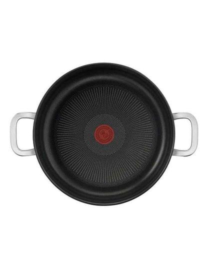 Specialty Premium Hard Anodised Induction Non-Stick Chef Pan with Lid 30cm in Black