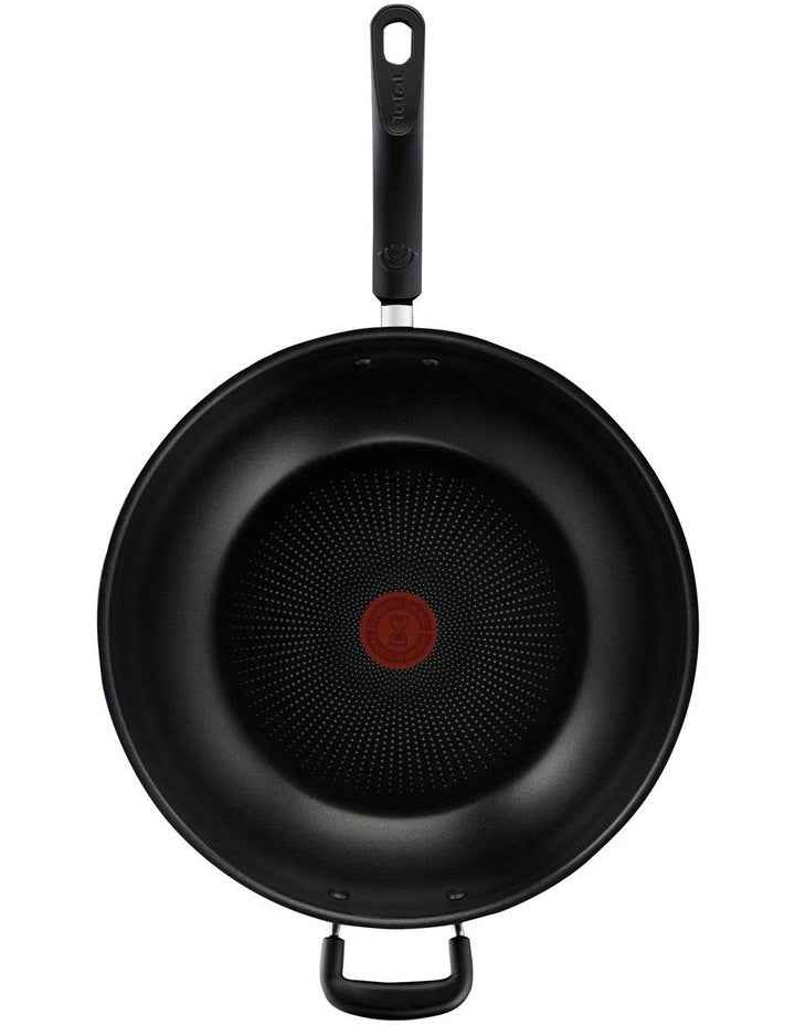 Specialty Hard Anodised Non-Stick Wok 32cm with Lid in Black