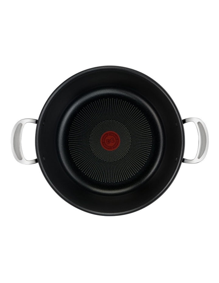 Induction Non-Stick Hard Anodised Big Batch Pan + Lid 30cm/7.2L in Grey