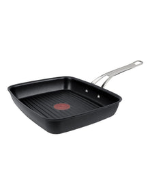 Induction Non-Stick Cast Aluminium Grill Pan 23x27cm in Black