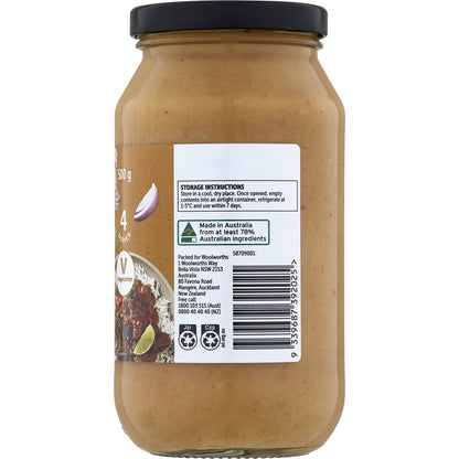 Woolworths Satay Simmer Sauce 500g
