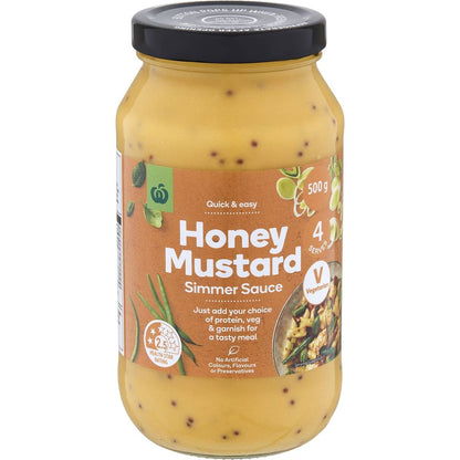 Woolworths Honey Mustard Simmer Sauce 500g