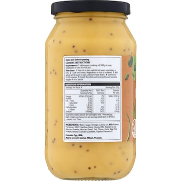Woolworths Honey Mustard Simmer Sauce 500g