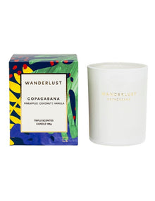 Wanderlust Candle Copacabana 198g in Navy Blue