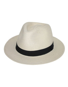 Pana Mate Flexibraid Fedora Hat in Ivory