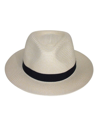 Pana Mate Flexibraid Fedora Hat in Ivory