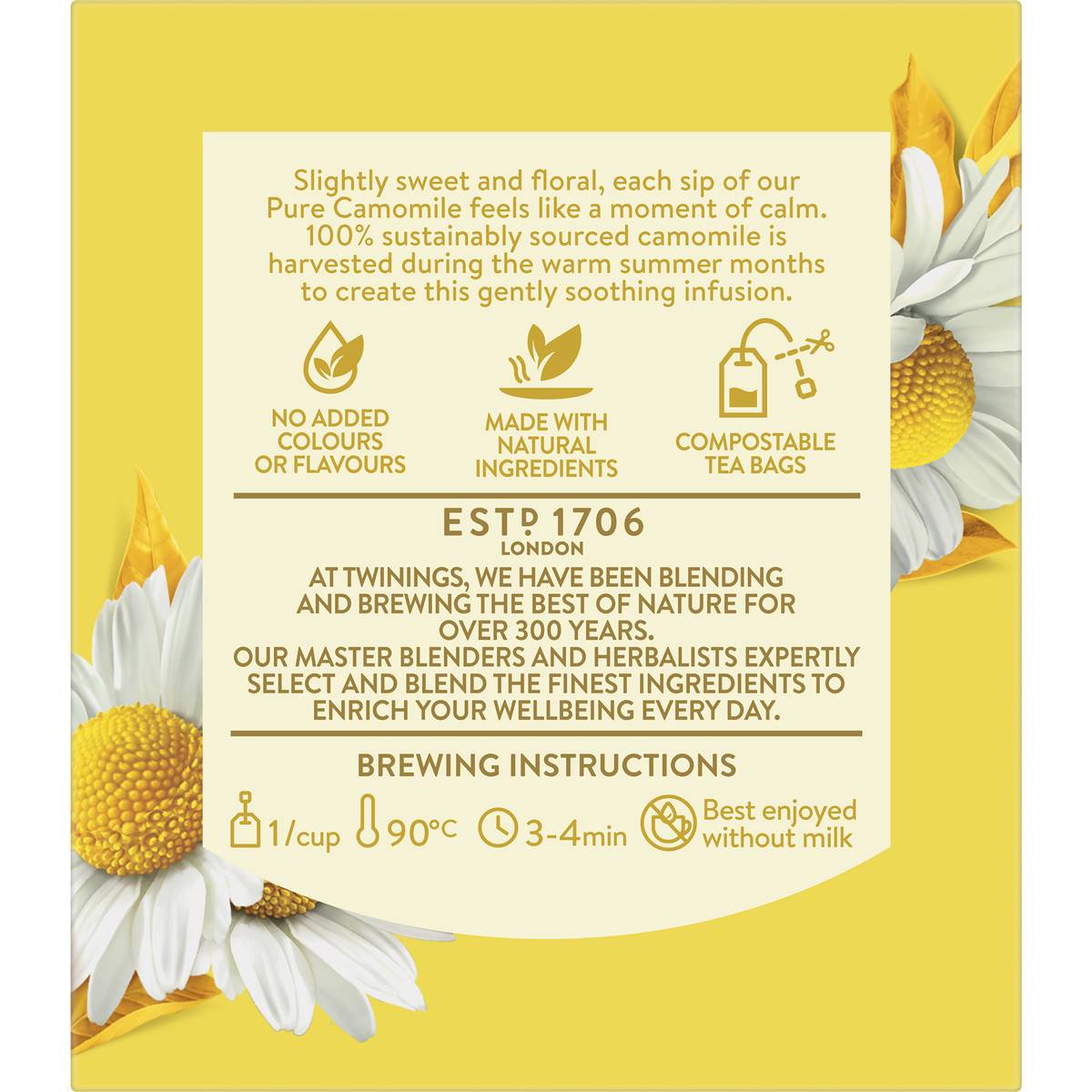 Twinings Pure Camomile Tea Bags 10 Pack