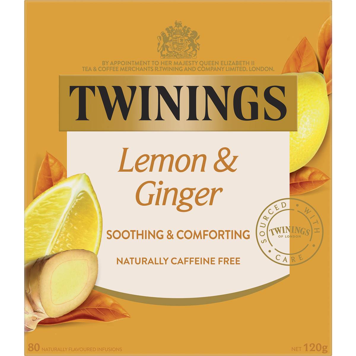 Twinings Tea Bags Lemon & Ginger 80 Pack