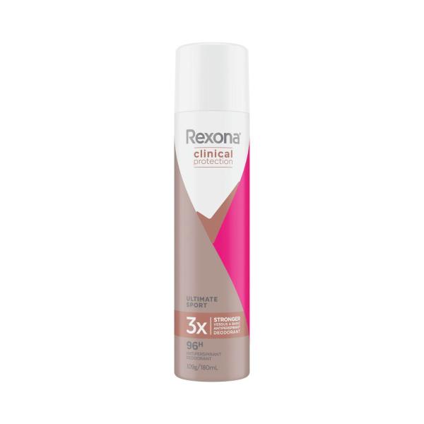 REXONA WOMEN CLINICAL PROTECTION DEODORANT 96HR ANTIPERSPIRANT SPORT 180ML