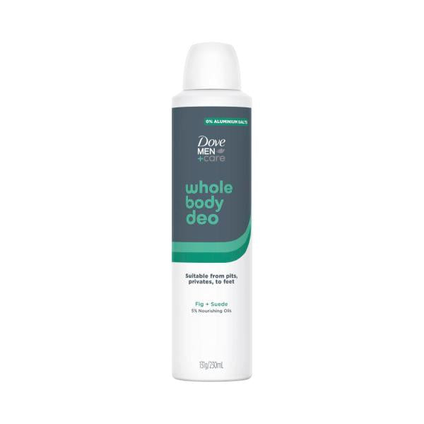 DOVE MEN WHOLE BODY DEODORANT SPRAY FIG SUEDE 230ML