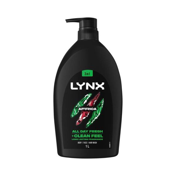 LYNX BODYWASH AFRICA XL 1LITRE