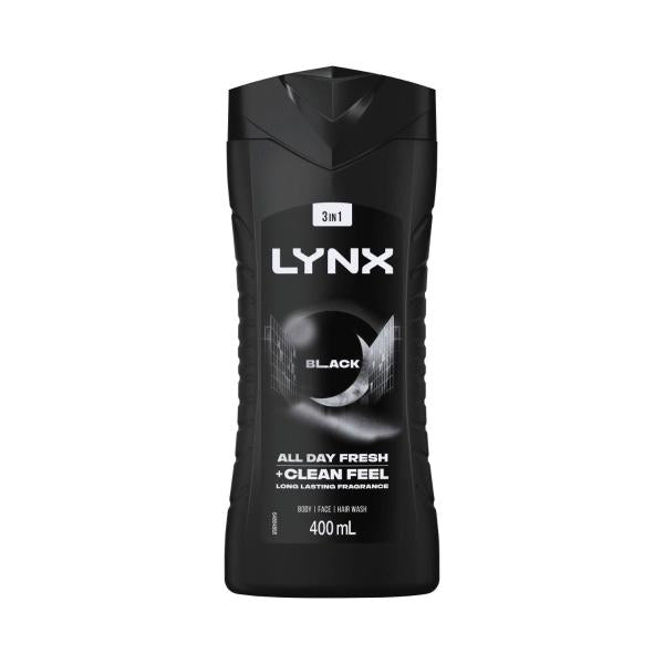 LYNX BODY WASH BLACK 400ML