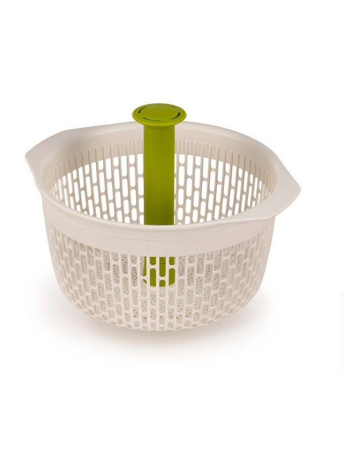 Spindola In-sink Salad Spinning Colander in White/Green