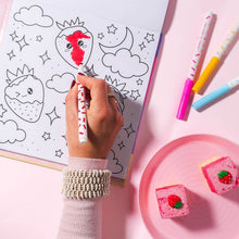 Kawaii Club Colouring Activity Kit with 8 Markers and 32 Colouring Pages by Journey Of Something Art and Craft for Kids Travel Toys Fairy Unicorn Castle Theme 3yrs+