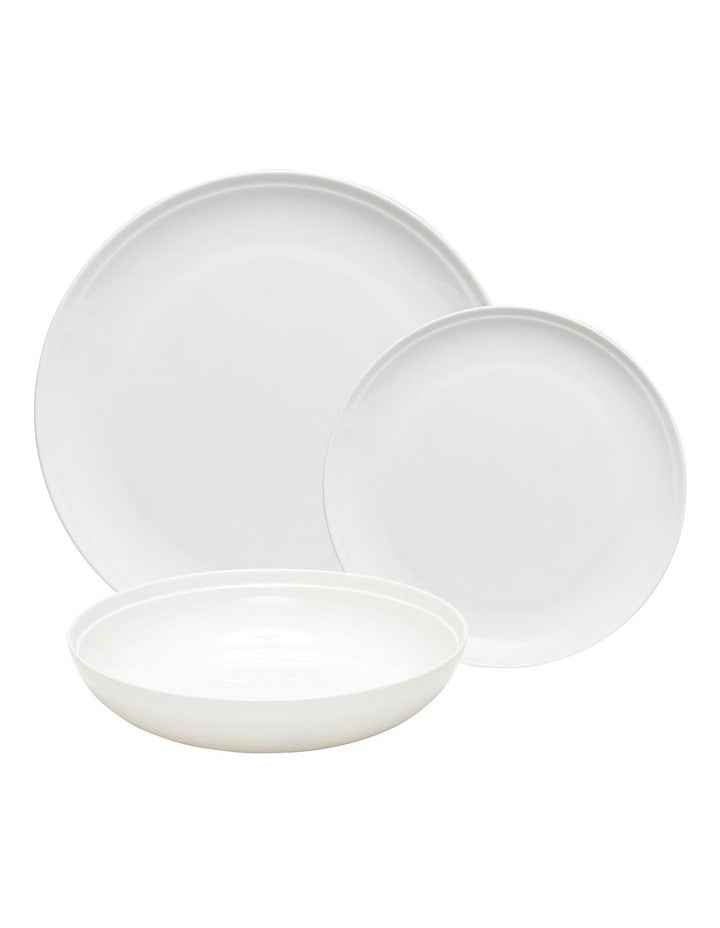 Edge Dinner Set 12 Piece in White