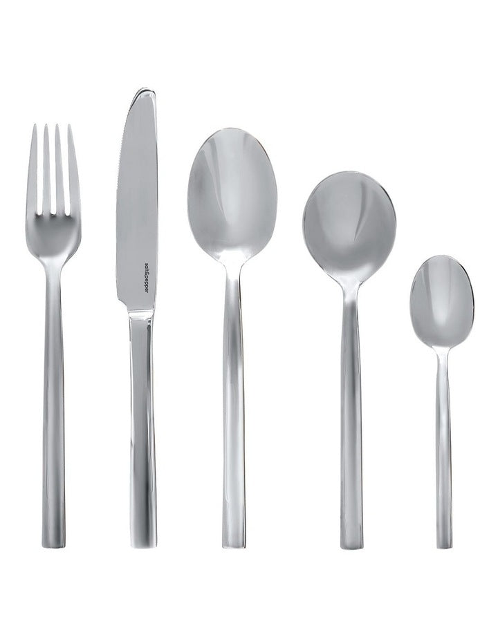 Monaco Cutlery Set 30 Piece in Silver