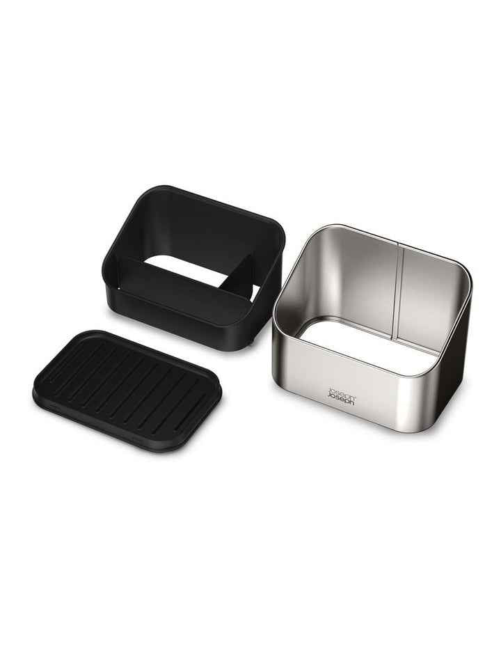 Surface Tiered Stainless Steel Sink Tidy in Grey