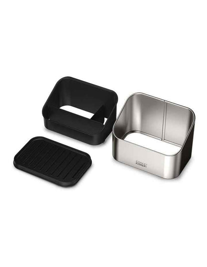Surface Tiered Stainless Steel Sink Tidy in Grey