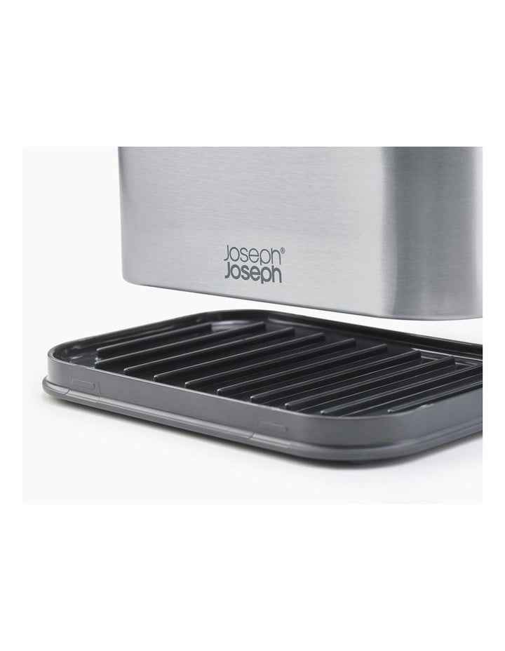 Surface Tiered Stainless Steel Sink Tidy in Grey