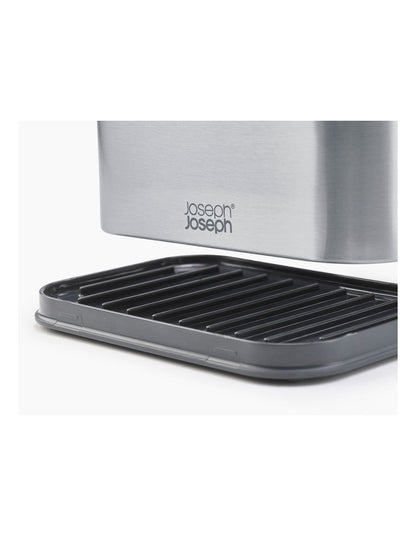 Surface Tiered Stainless Steel Sink Tidy in Grey