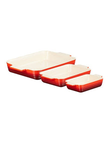 Classic Rectangular Dishes 18/25/32cm in Cerise