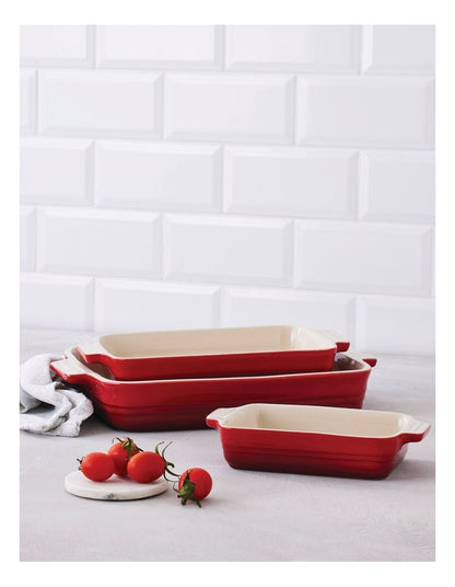 Classic Rectangular Dishes 18/25/32cm in Cerise