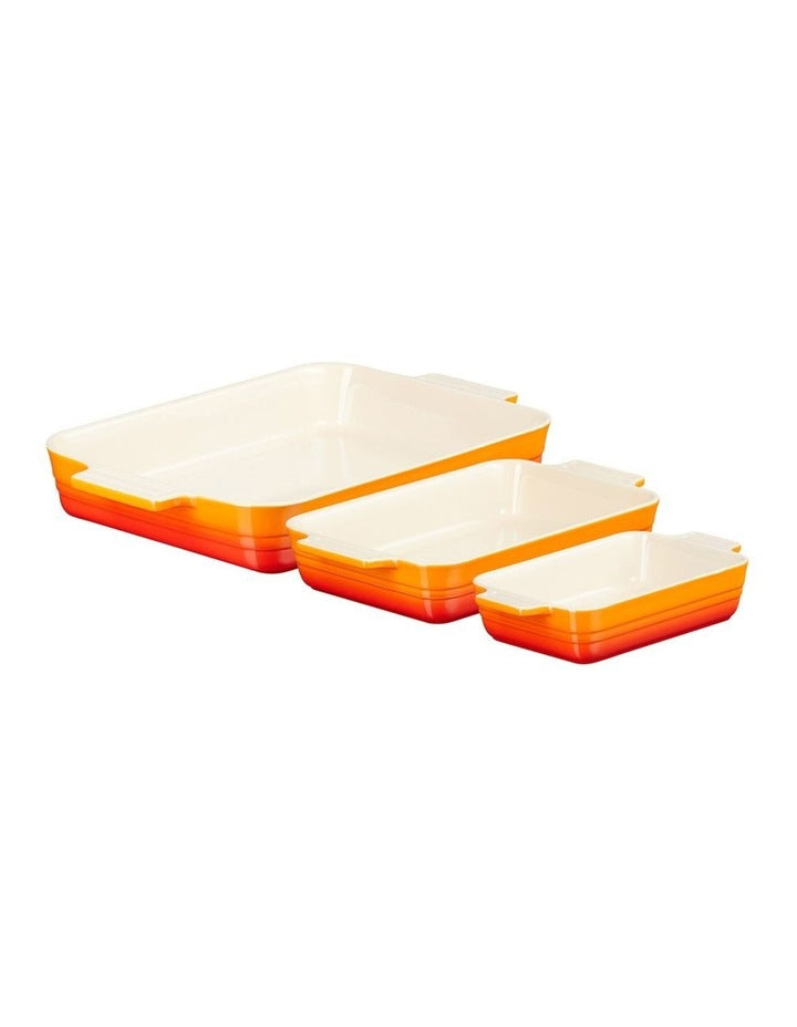 Classic Rectangular Dishes 18/25/32cm in Volcanic
