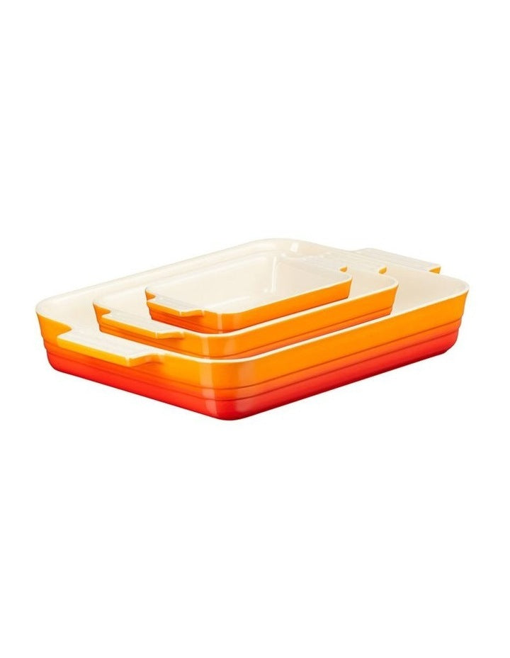 Classic Rectangular Dishes 18/25/32cm in Volcanic