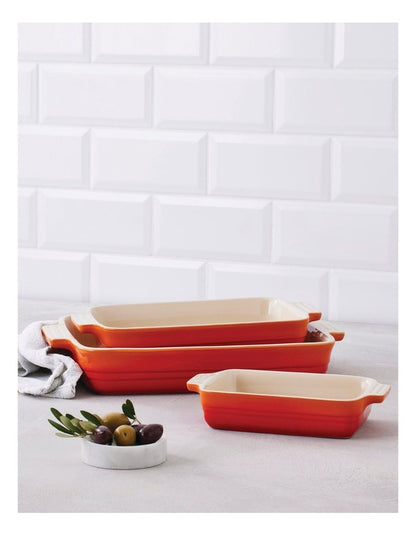 Classic Rectangular Dishes 18/25/32cm in Volcanic