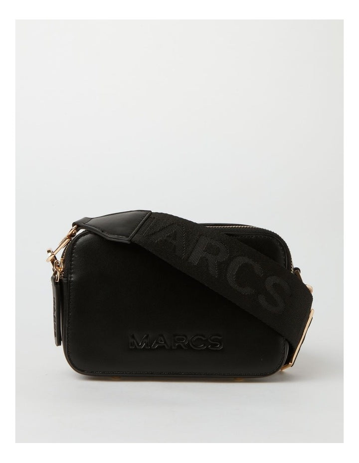 Budapest Black Camera Crossbody Bag