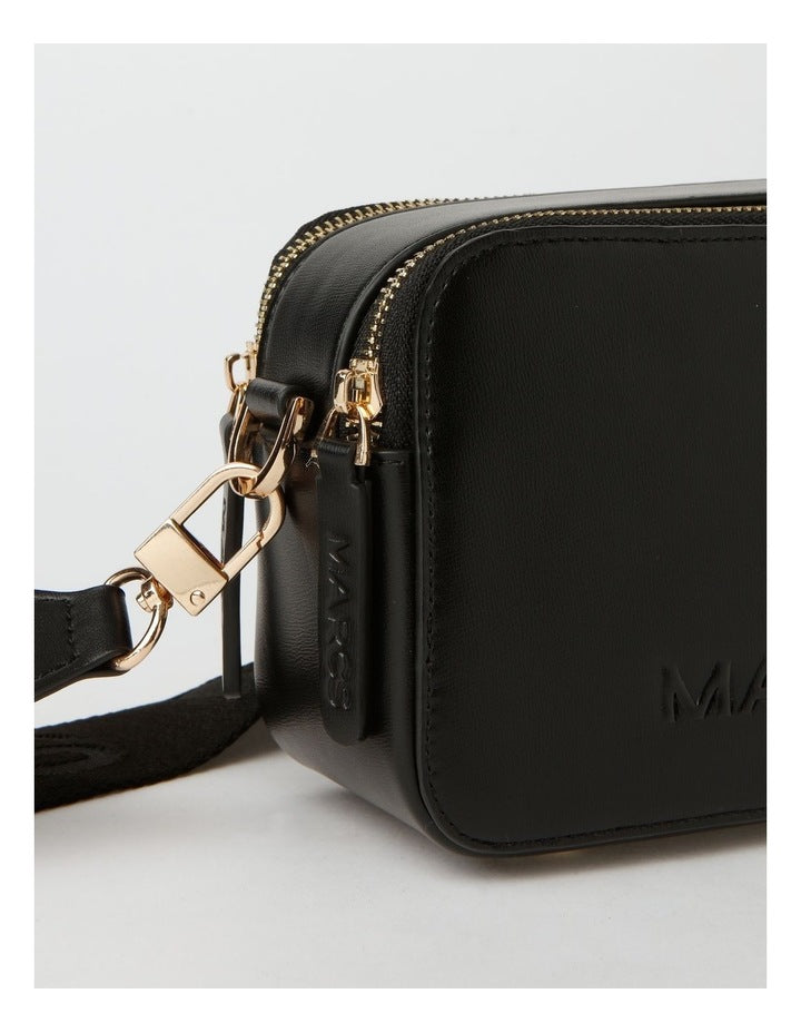 Budapest Black Camera Crossbody Bag