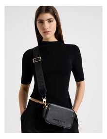 Budapest Camera Crossbody Bag in Black