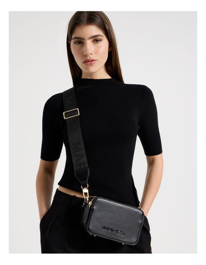 Budapest Camera Crossbody Bag in Black