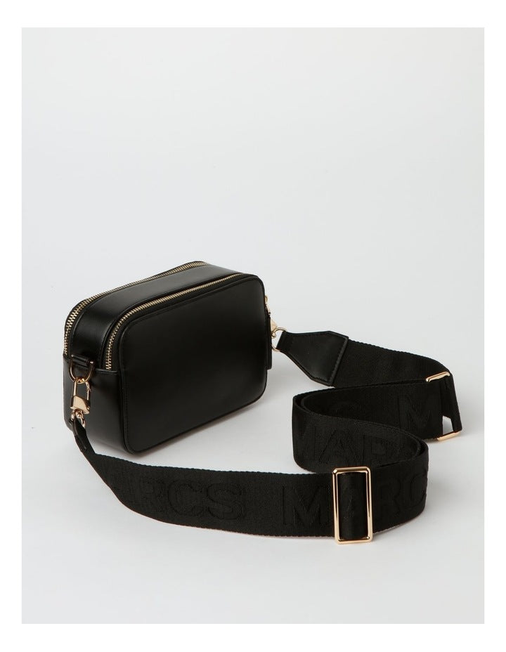 Budapest Black Camera Crossbody Bag