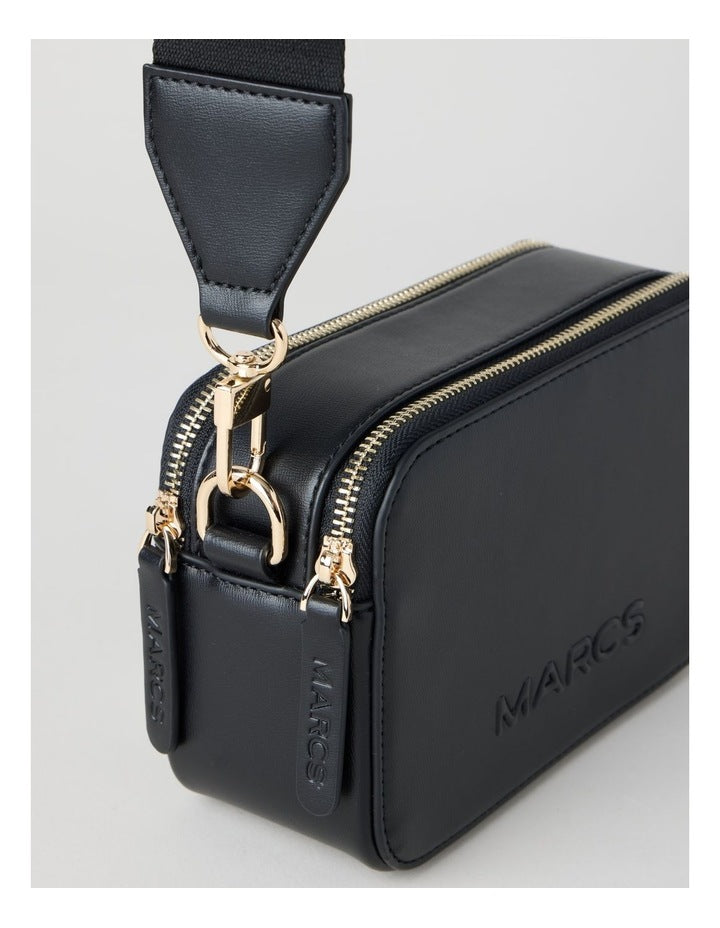 Budapest Camera Crossbody Bag in Black