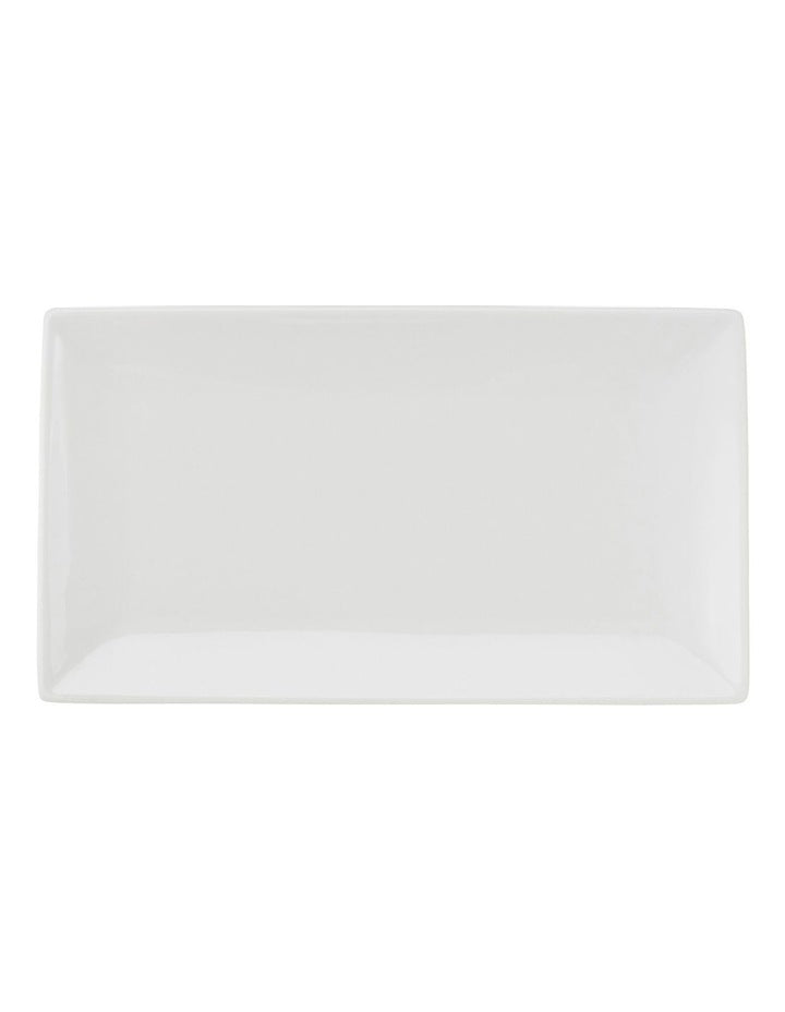 White Basics Rectangular Platter 34x19cm in White
