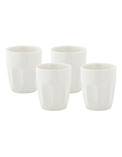 White Basics Latte Cup 200ml Set of 4 Gift Boxed in White