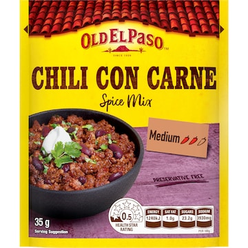 Old El Paso Chili Con Carne Spice Mix 35g