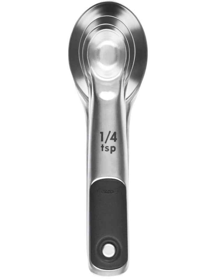 4 Piece Measuring Spoon Set in Silver