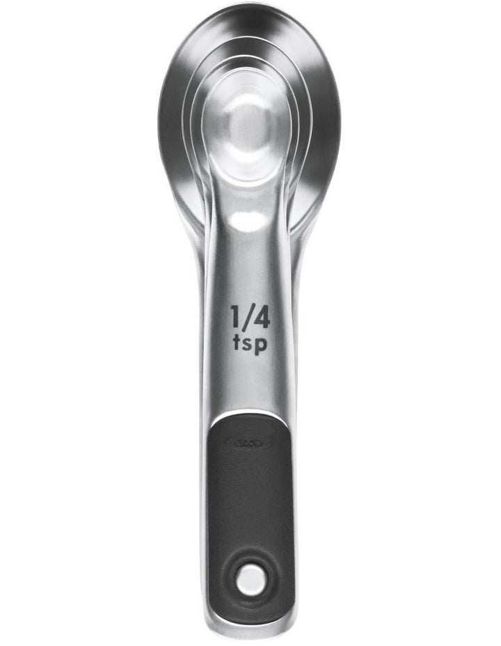 4 Piece Measuring Spoon Set in Silver