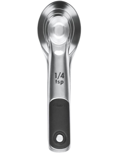4 Piece Measuring Spoon Set in Silver