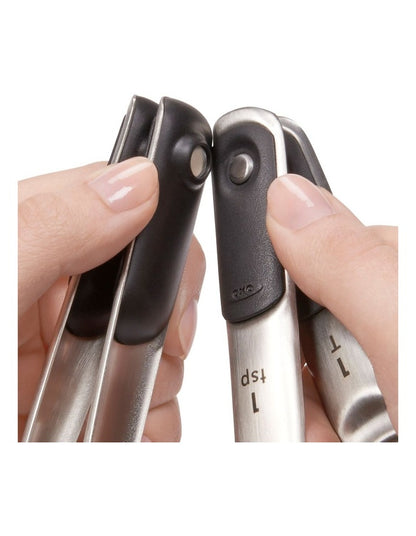 4 Piece Measuring Spoon Set in Silver