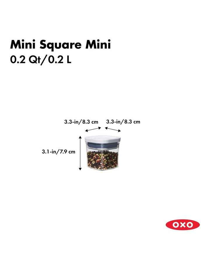 POP Mini Square Mini Container 200ml in White