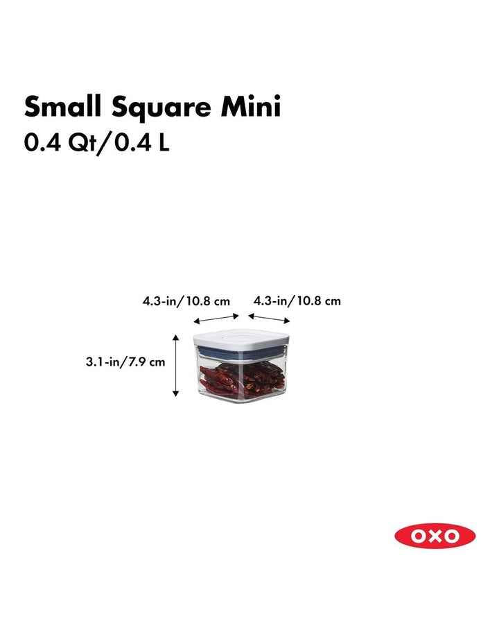 POP Small Square Mini Container 400ml in White
