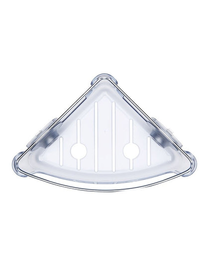 Strong Hold Suction Corner Basket in Clear
